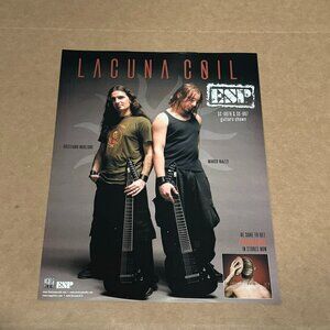 Lacuna Coil - Migliore & Biazzi - ESP Guitars - 2006 Print Advertisement